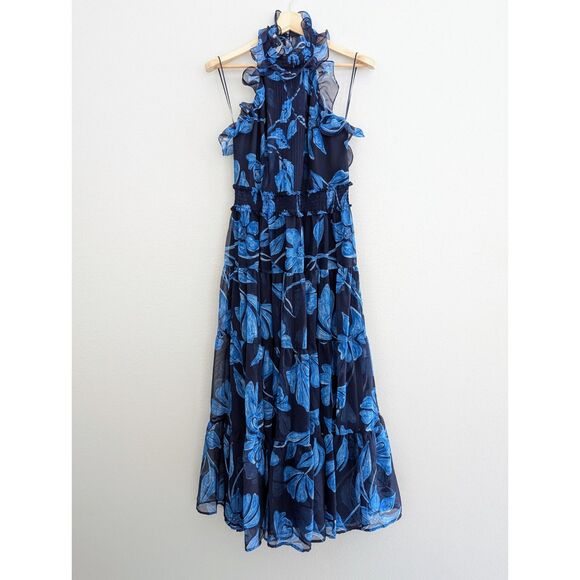 PatBO Blue Floral Maxi Dress - Picture 2 of 8